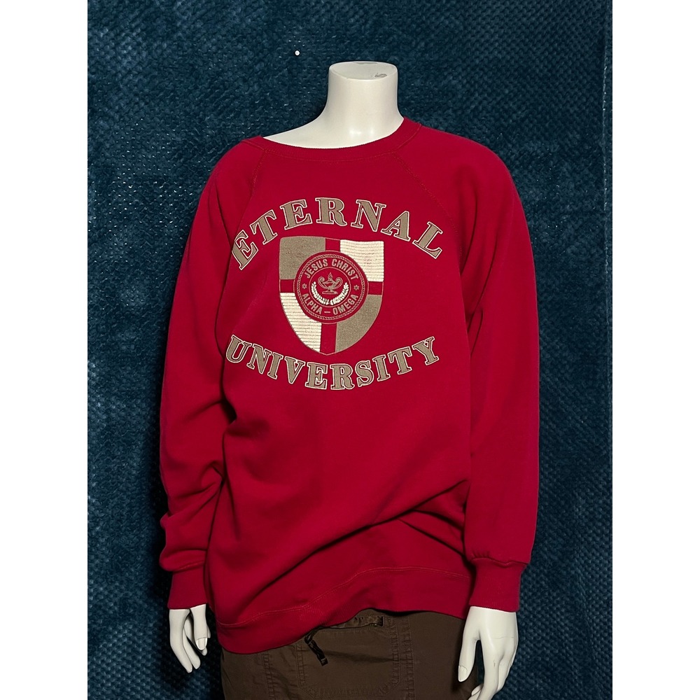 Eternal University Red Graphic Sweatshirt‎